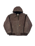 VINTAGE FADED BROWN CARHARTT WORK JACKET SIZE LARGE