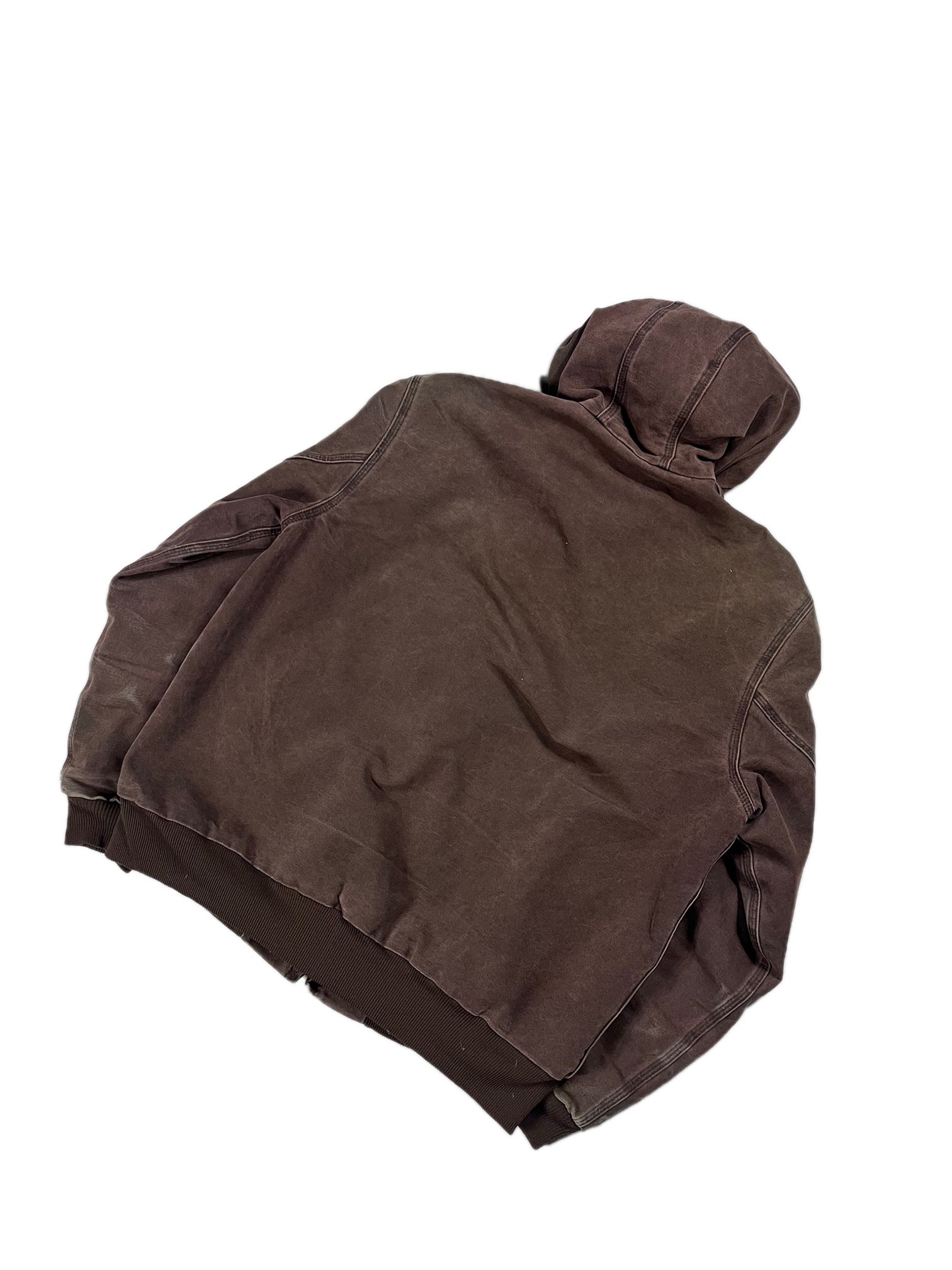 VINTAGE FADED BROWN CARHARTT WORK JACKET SIZE LARGE