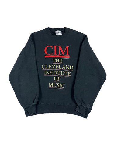 VINTAGE BLACK “CIM” CREWNECK SIZE XL