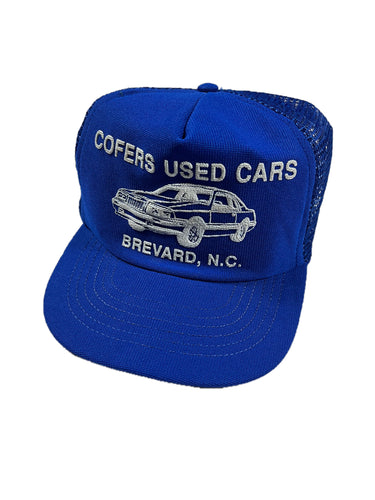 VINTAGE “COFERS USED CARS” TRUCKER HAT