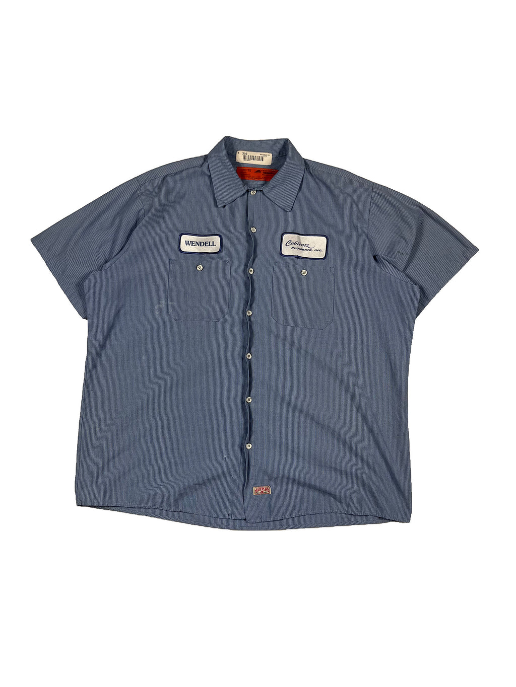 VINTAGE “WENDELL” REDKAP WORK SHIRT SIZE XL