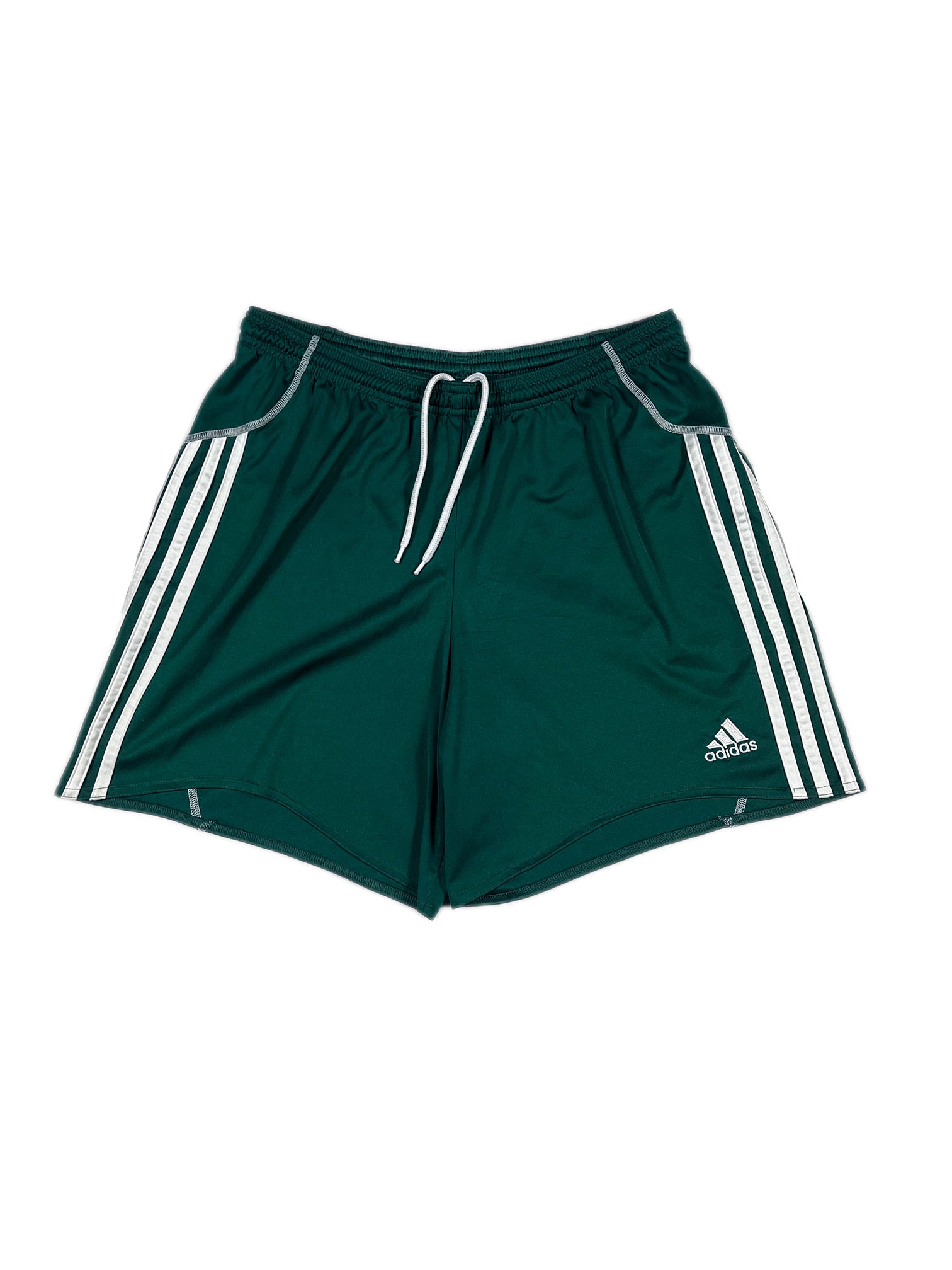 VINTAGE GREEN ADIDAS SHORTS SIZE MEDIUM