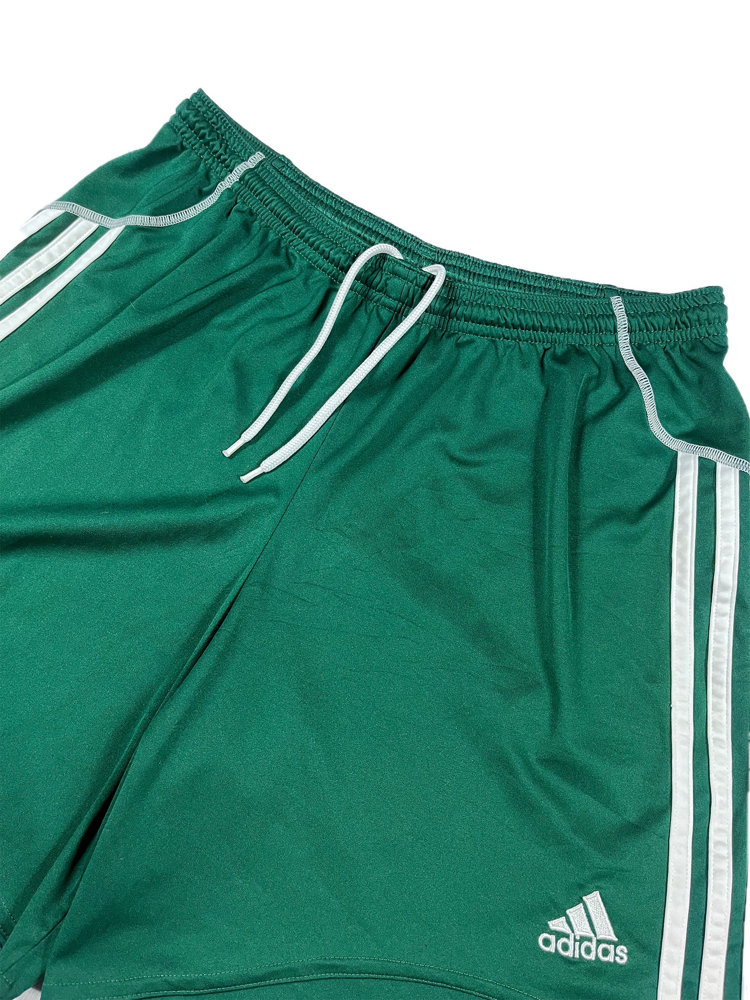 VINTAGE GREEN ADIDAS SHORTS SIZE MEDIUM