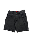 VINTAGE BLACK LEVIS SILVER TAB JORTS W/34