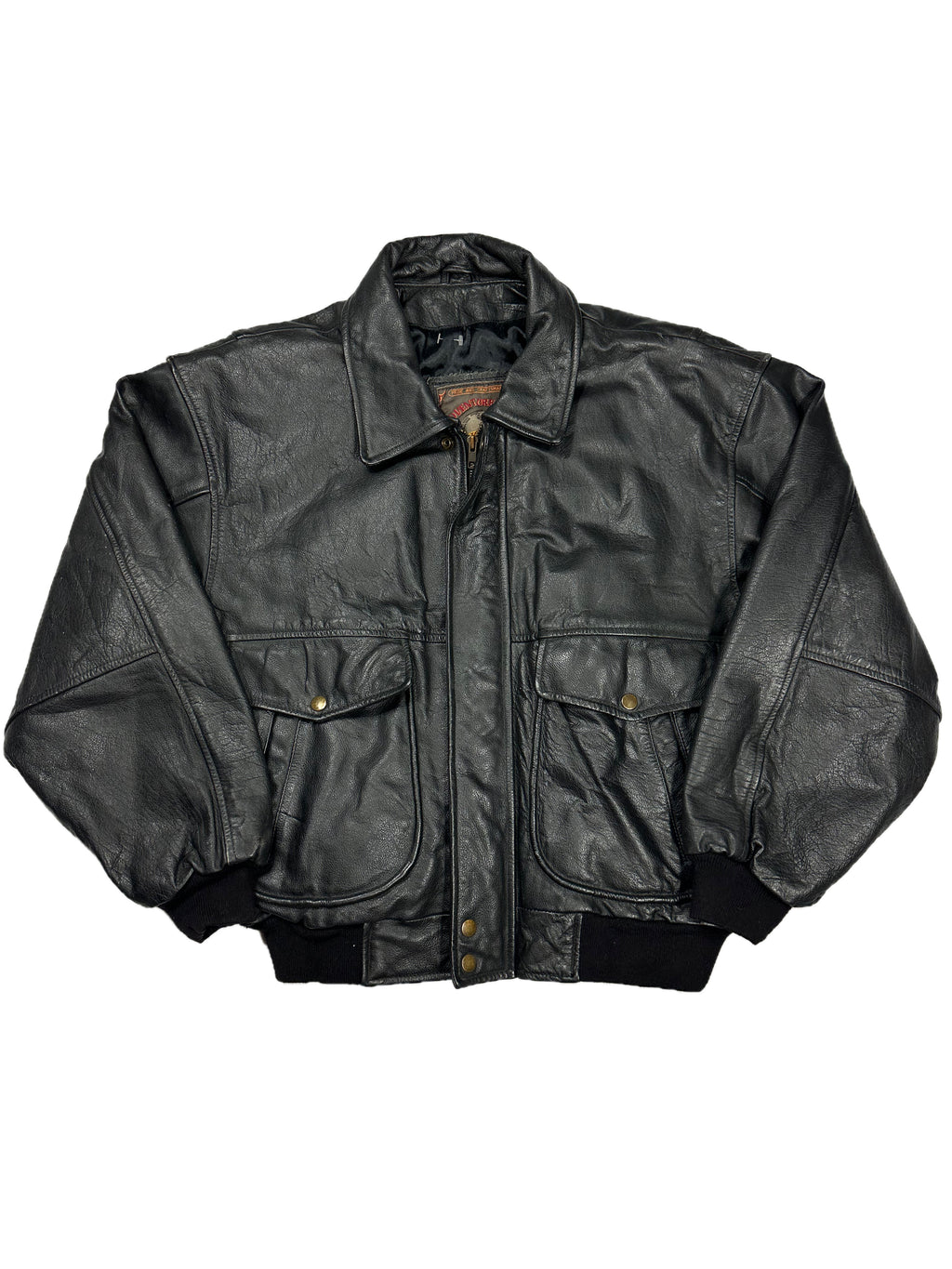 LEATHER BOMBER JACKET SIZE/S