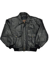 Load image into Gallery viewer, LEATHER BOMBER JACKET SIZE/S