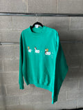 1990 HAND PAINTED DUCK CREWNECK - SIZE/L