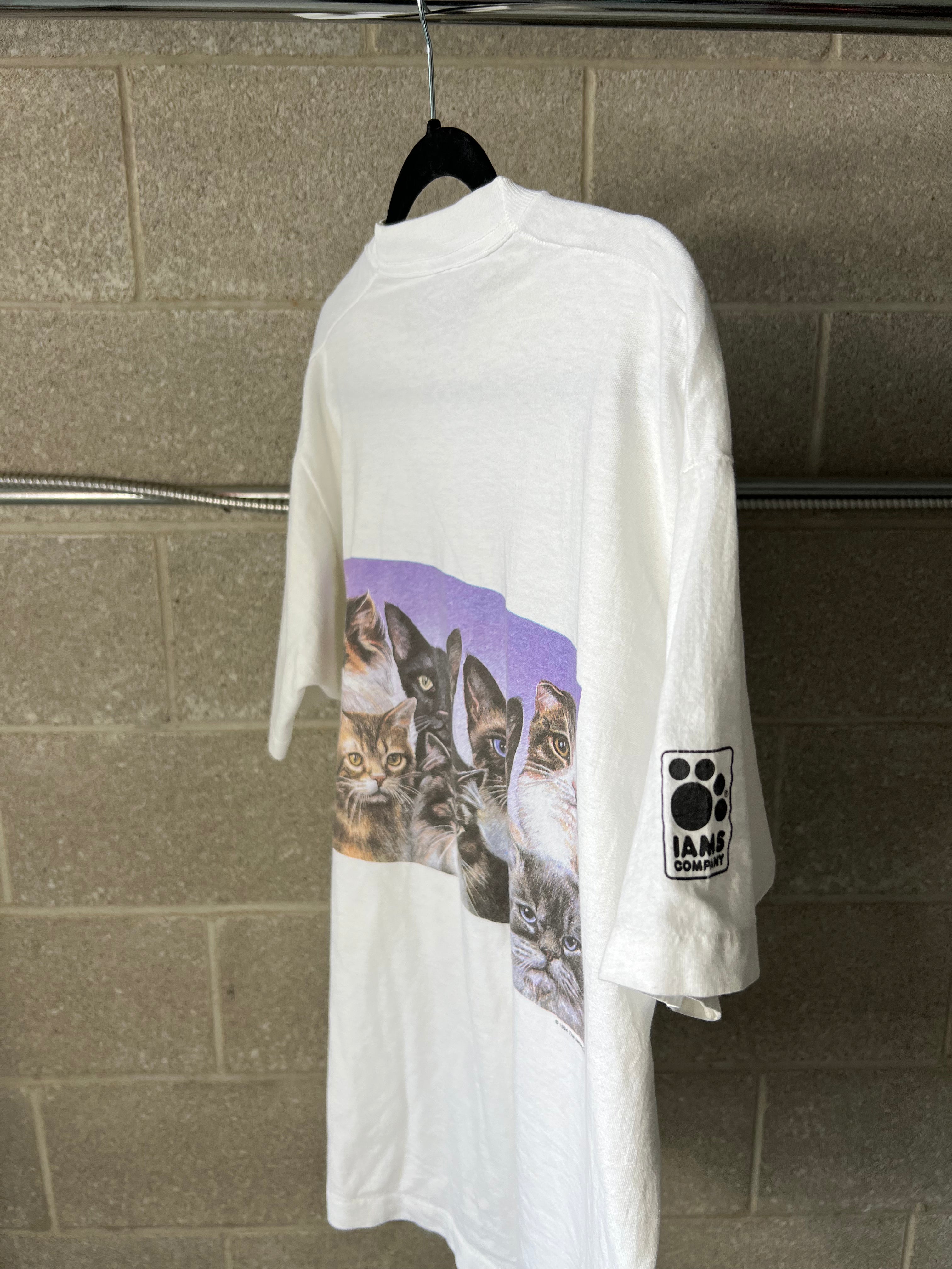 VINTAGE CAT T SHIRT - SIZE/L