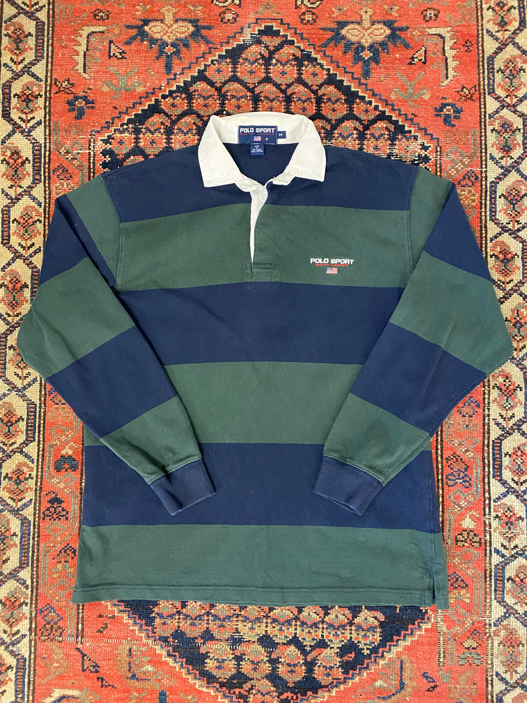 90s Polo Sport Rugby Polo - L