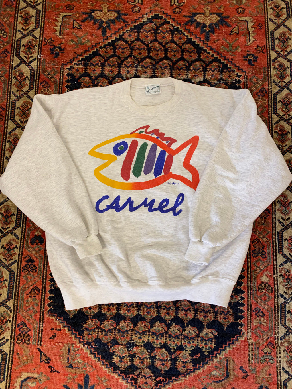 90s Carmel Fish Crewneck - M/L