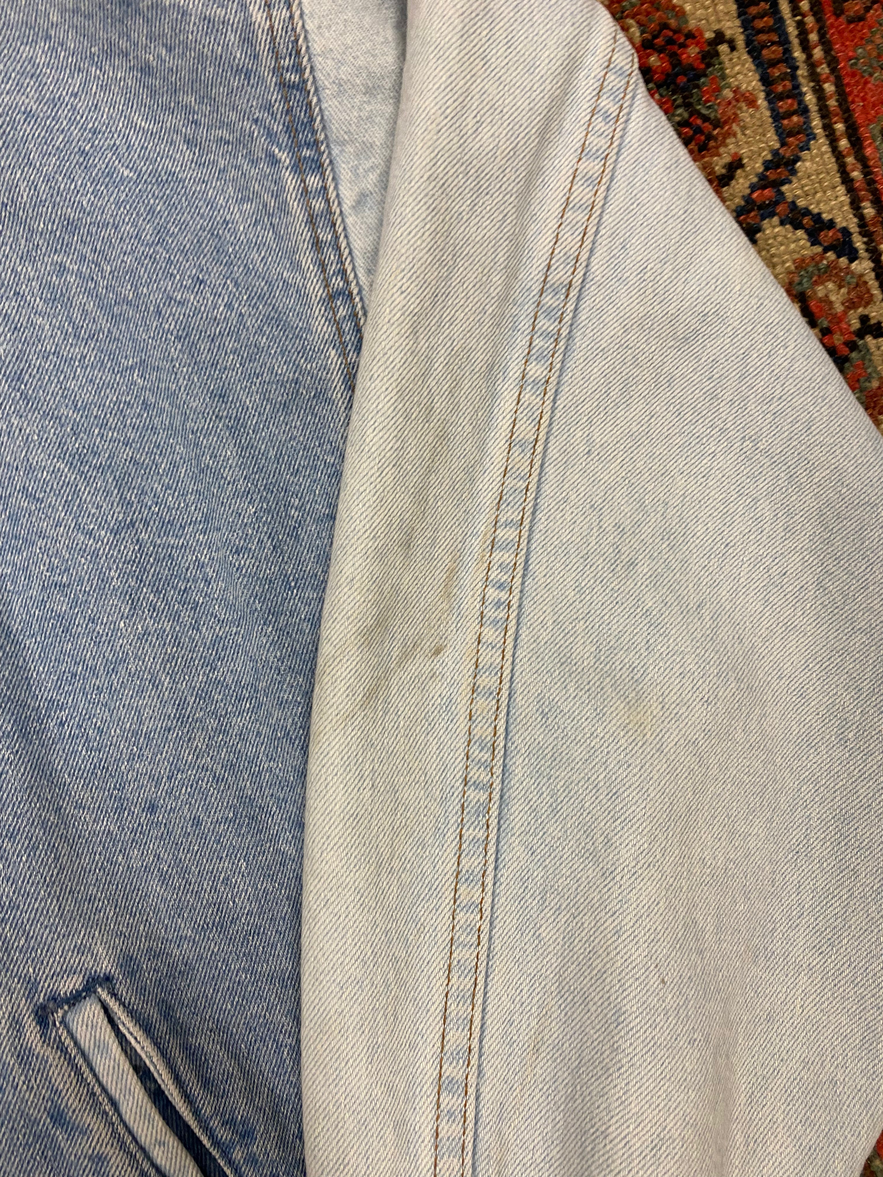 Vintage Denim Jacket W/ Back Graphic - M