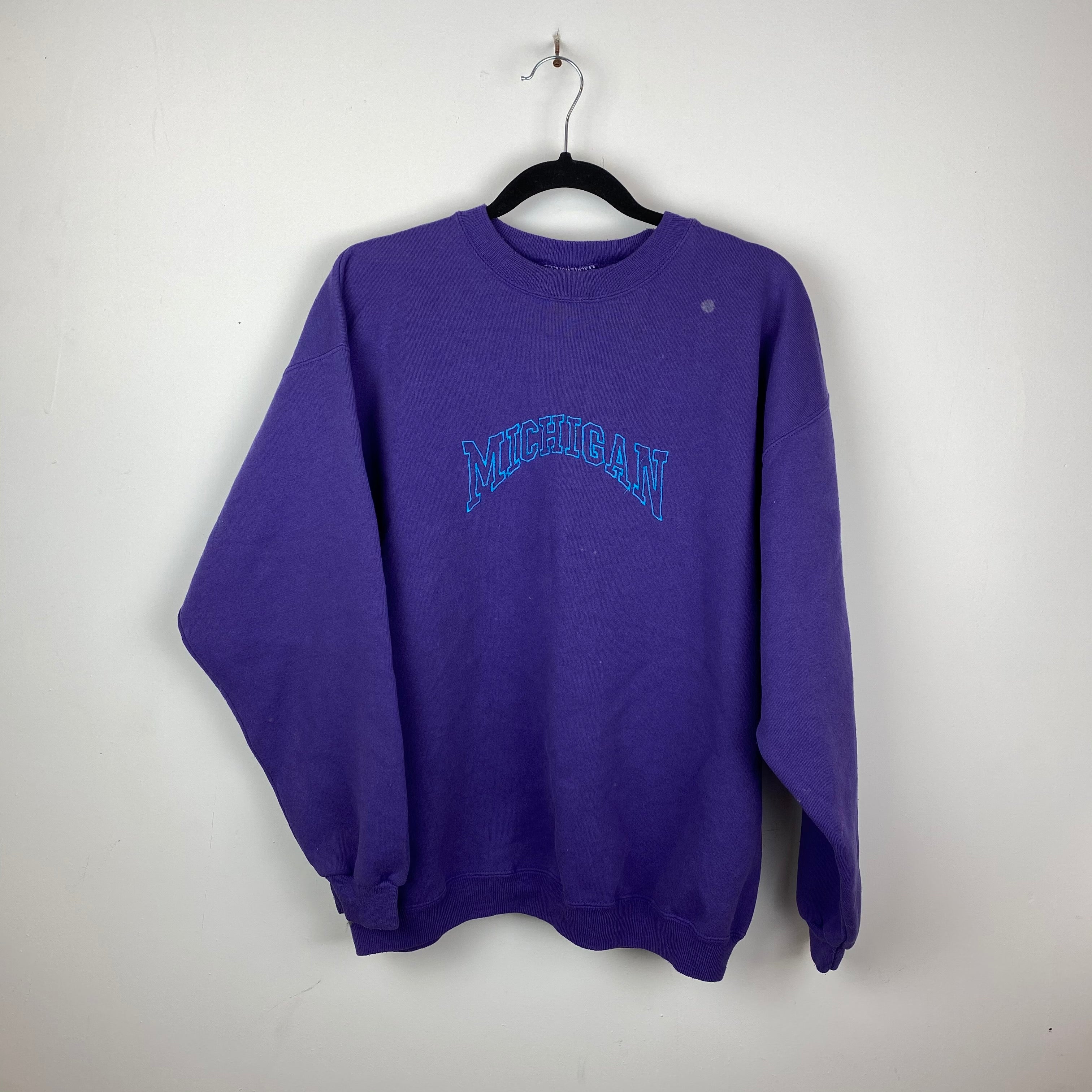 Embroidered Michigan crewneck