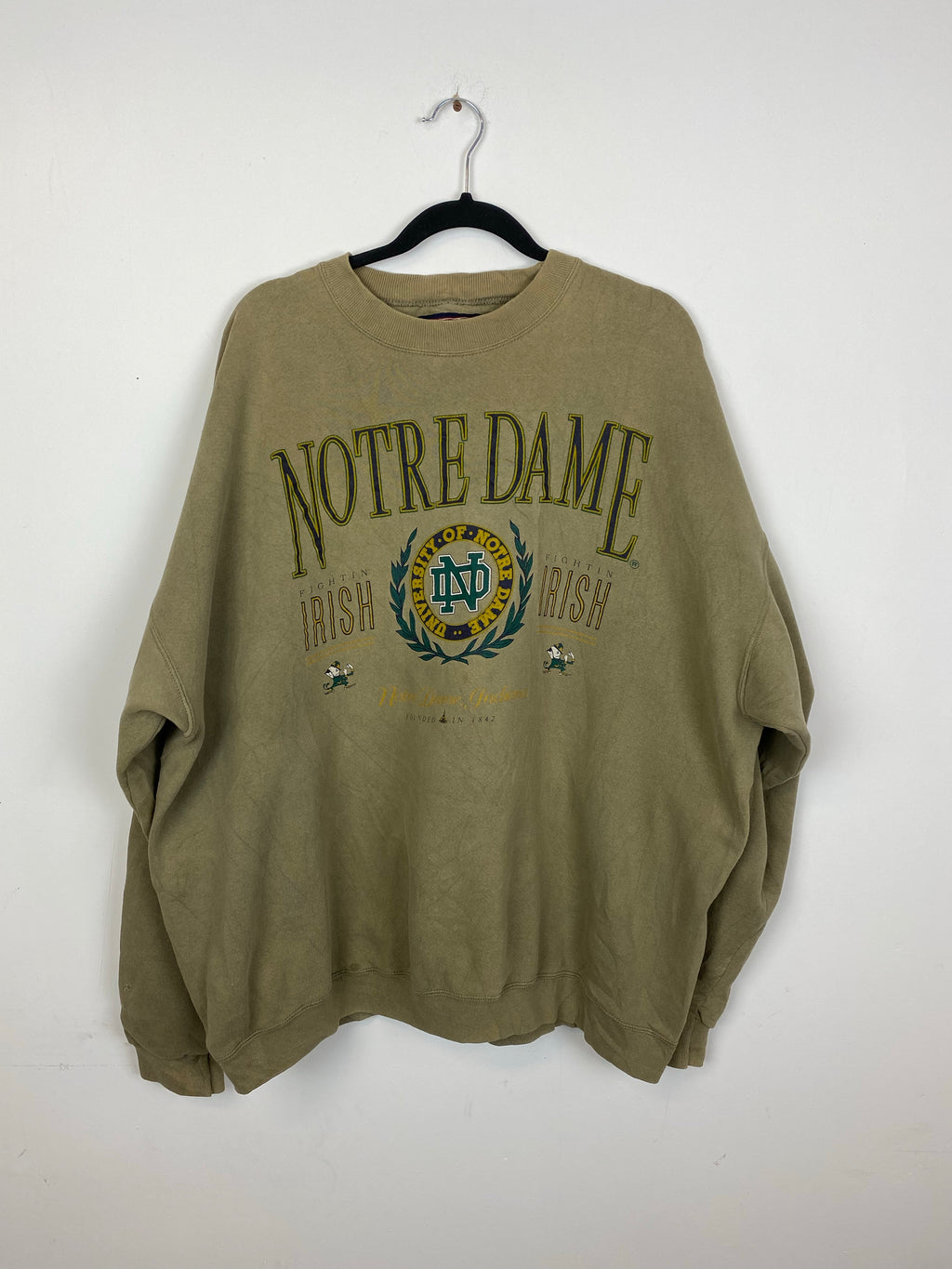 Heavy weight Notre Dame crewneck