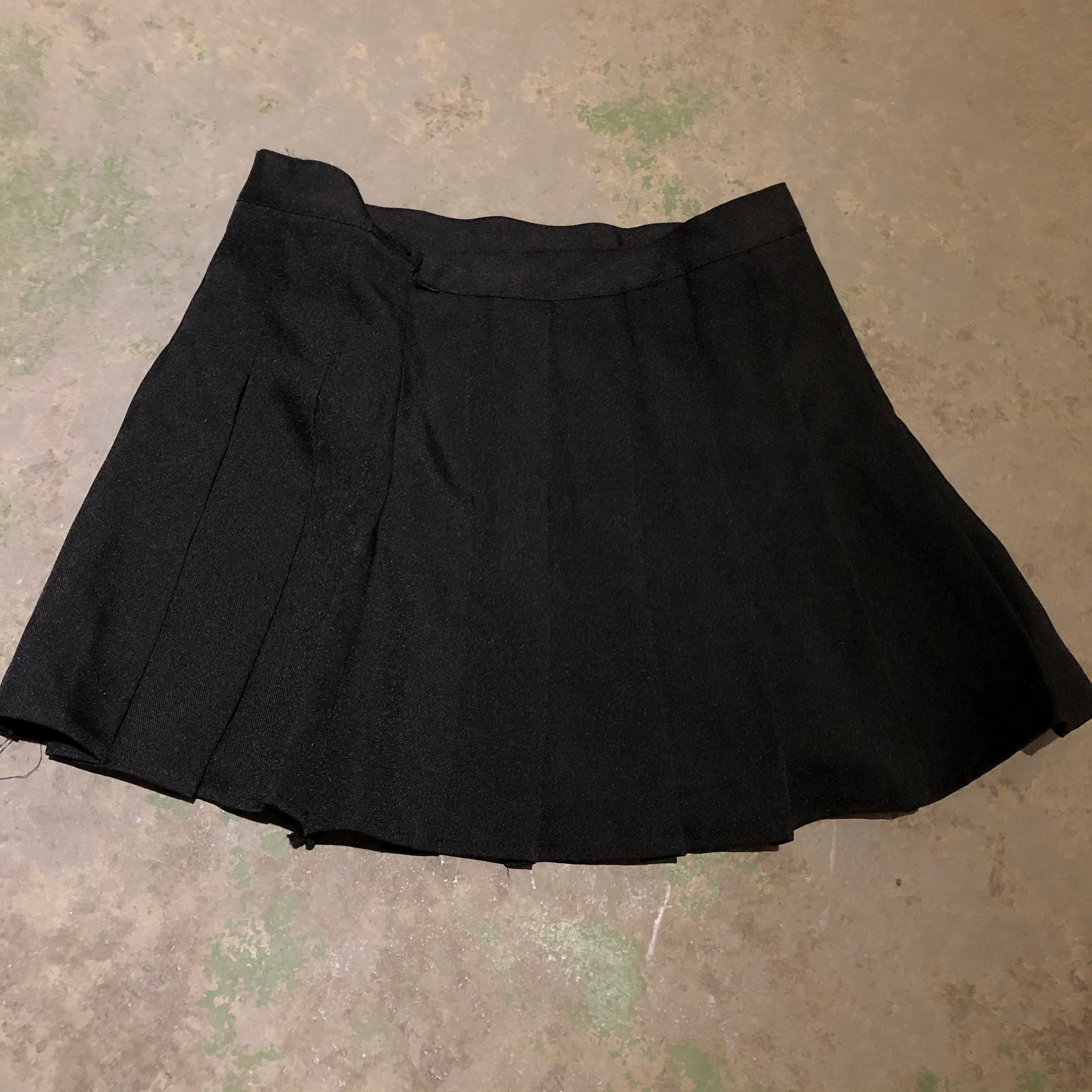 Black Pleated Skirt