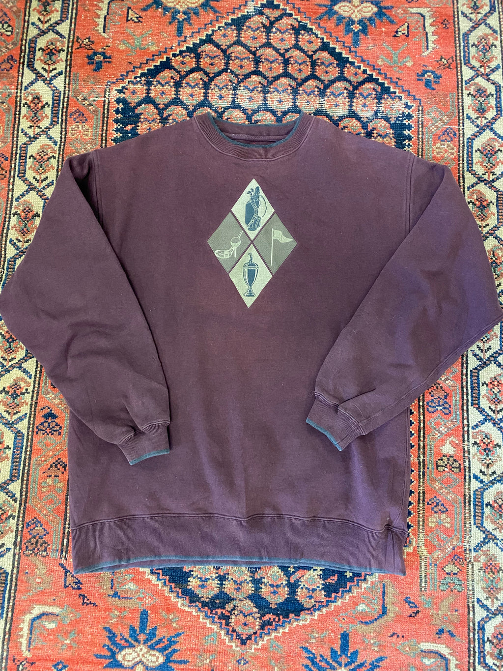 Vintage Embroidered Golf Crewneck - L