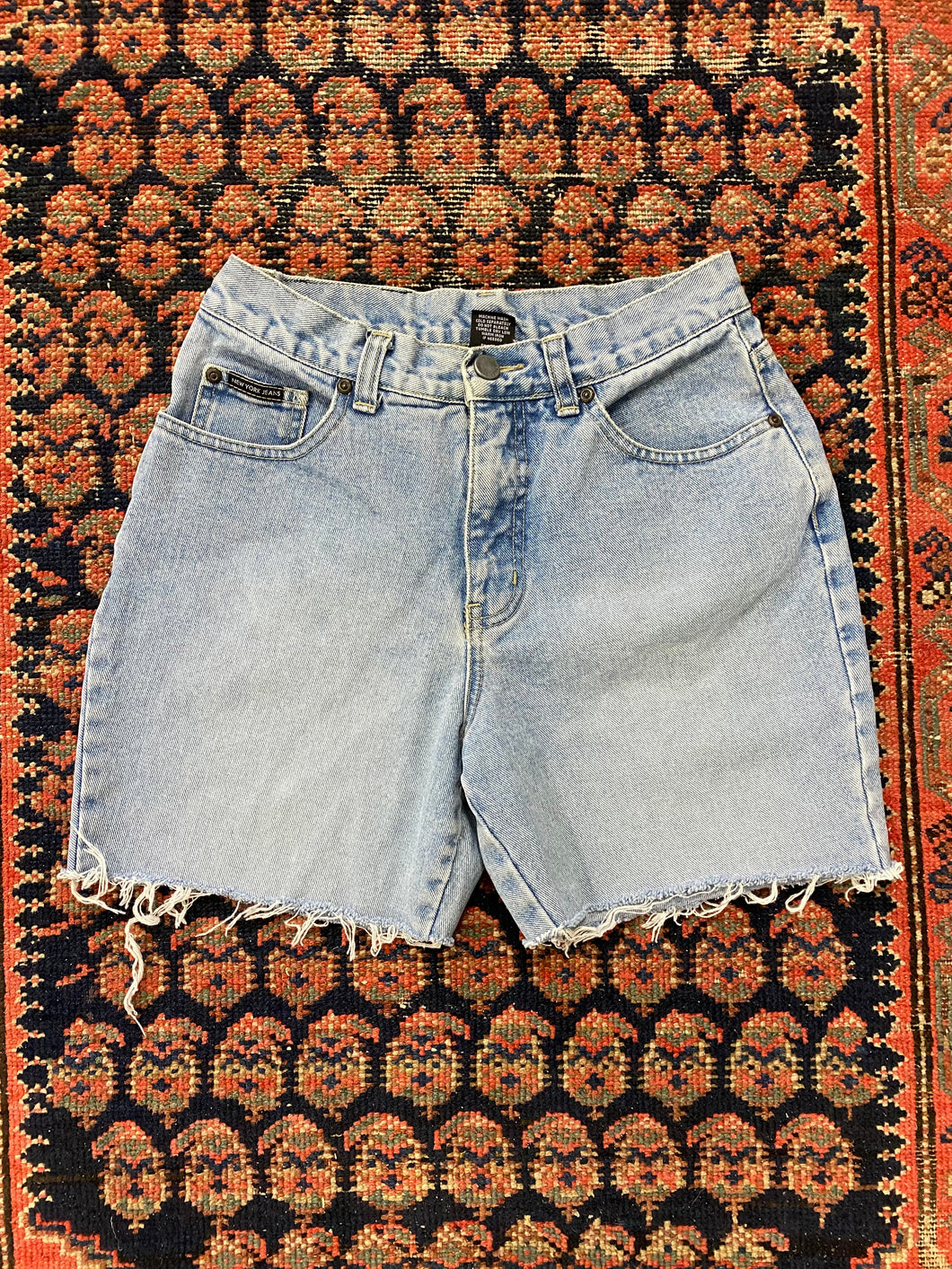 Vintage New York Jeans High Waisted Frayed Shorts - 26IN/W