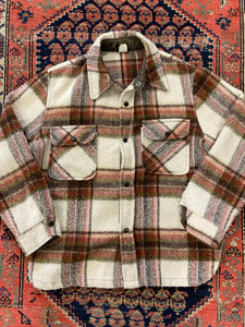 Vintage Plaid Button Up Jacket - S/M