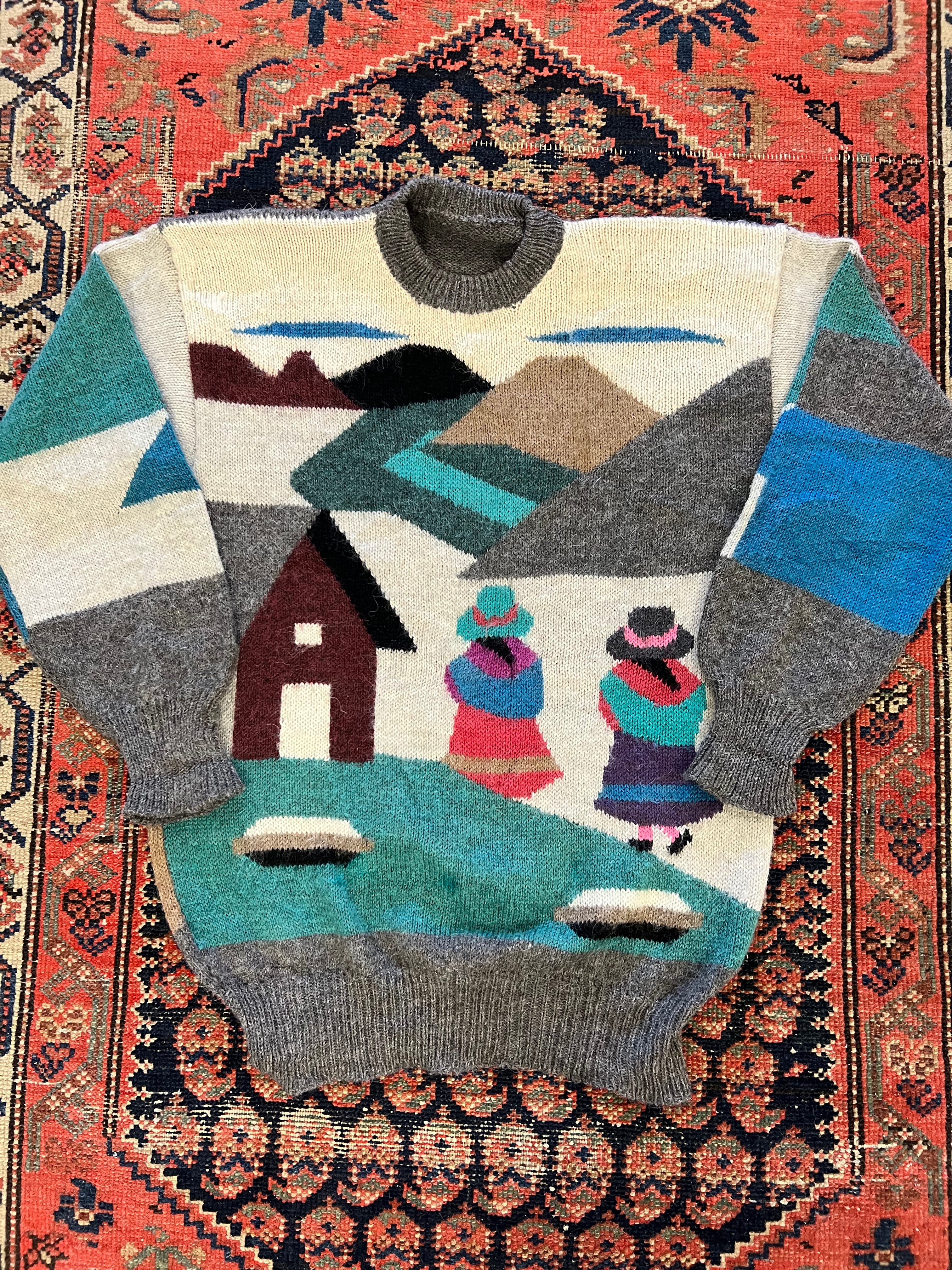 VINTAGE KNIT SWEATER - S/M