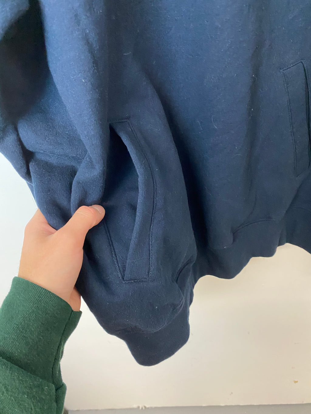 Authentic Champion Quarter zip Crewneck - L