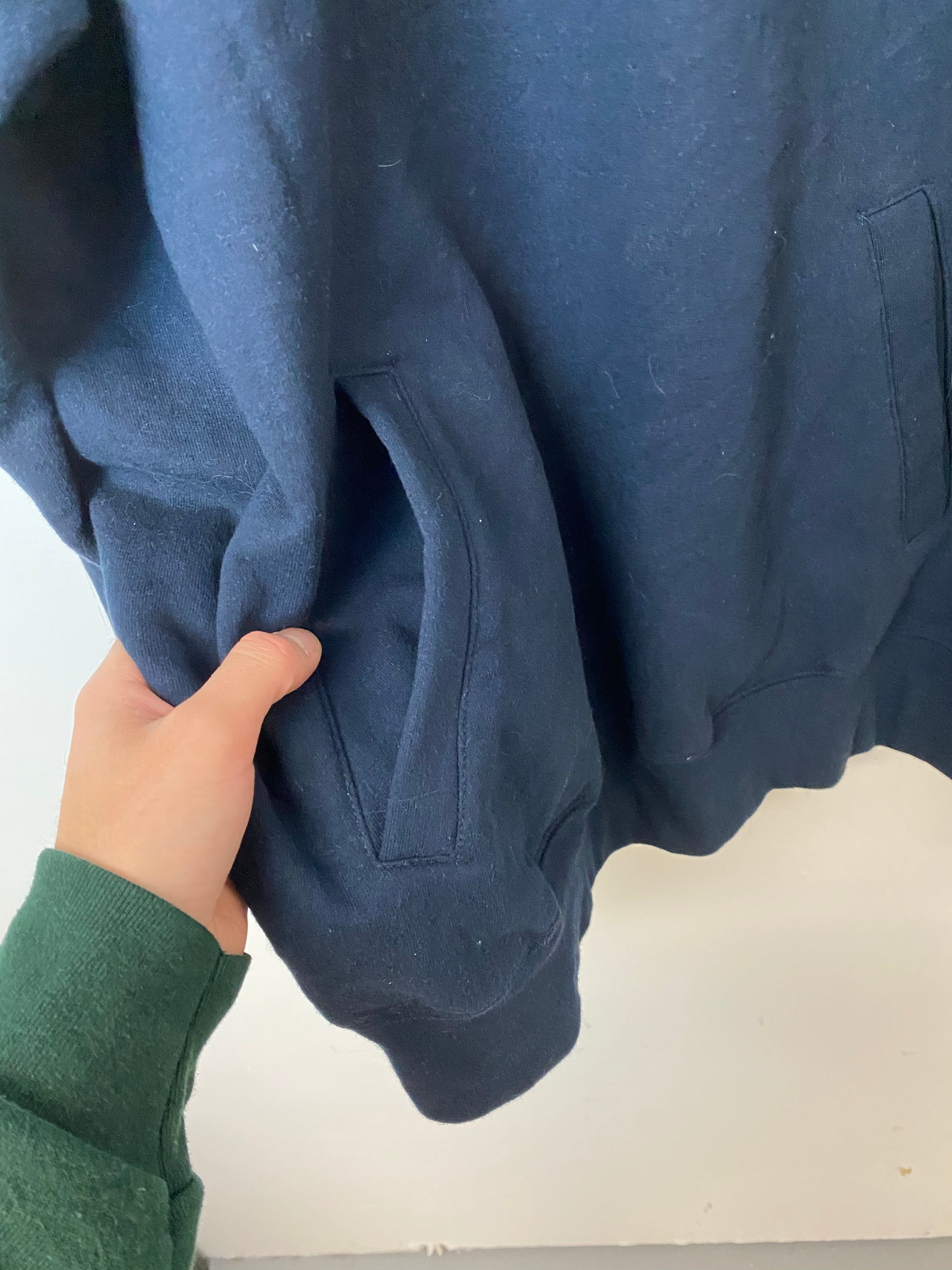 Authentic Champion Quarter zip Crewneck - L