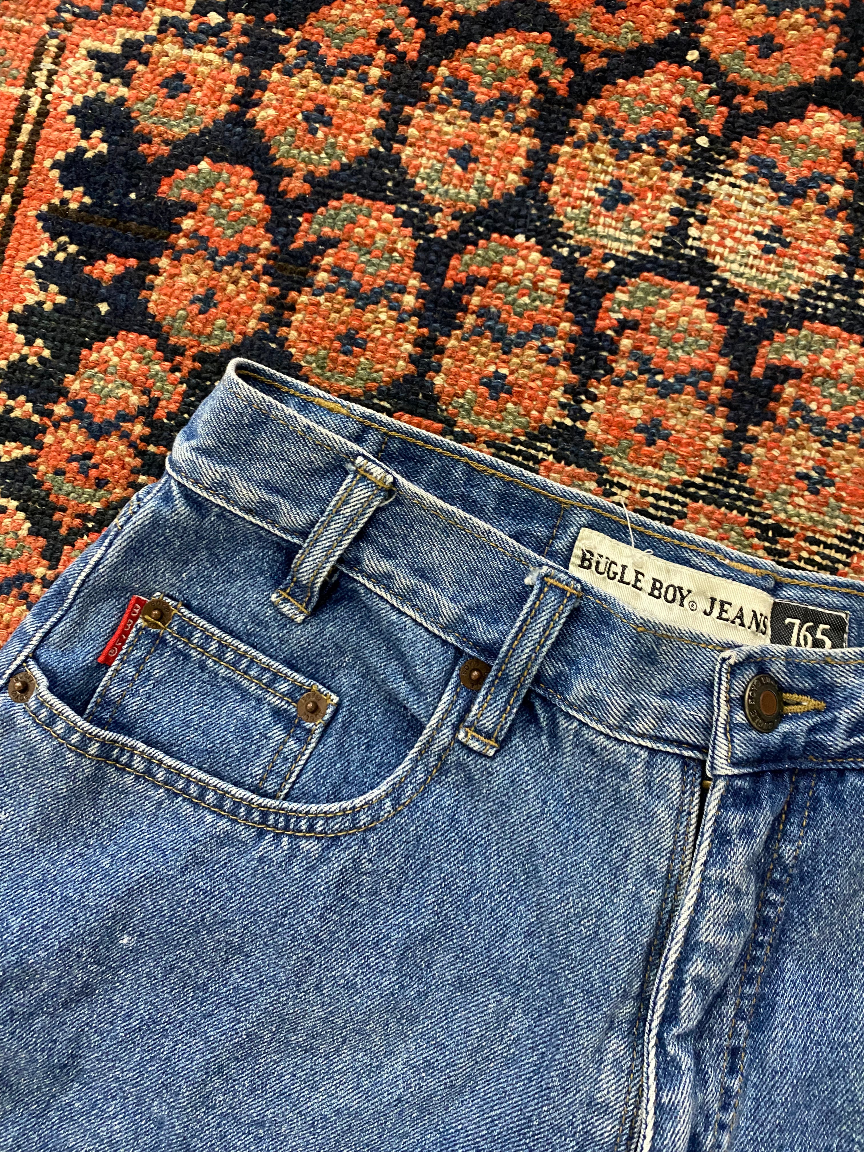 Vintage High Waisted Bungle Boy Denim Shorts - 28IN/W