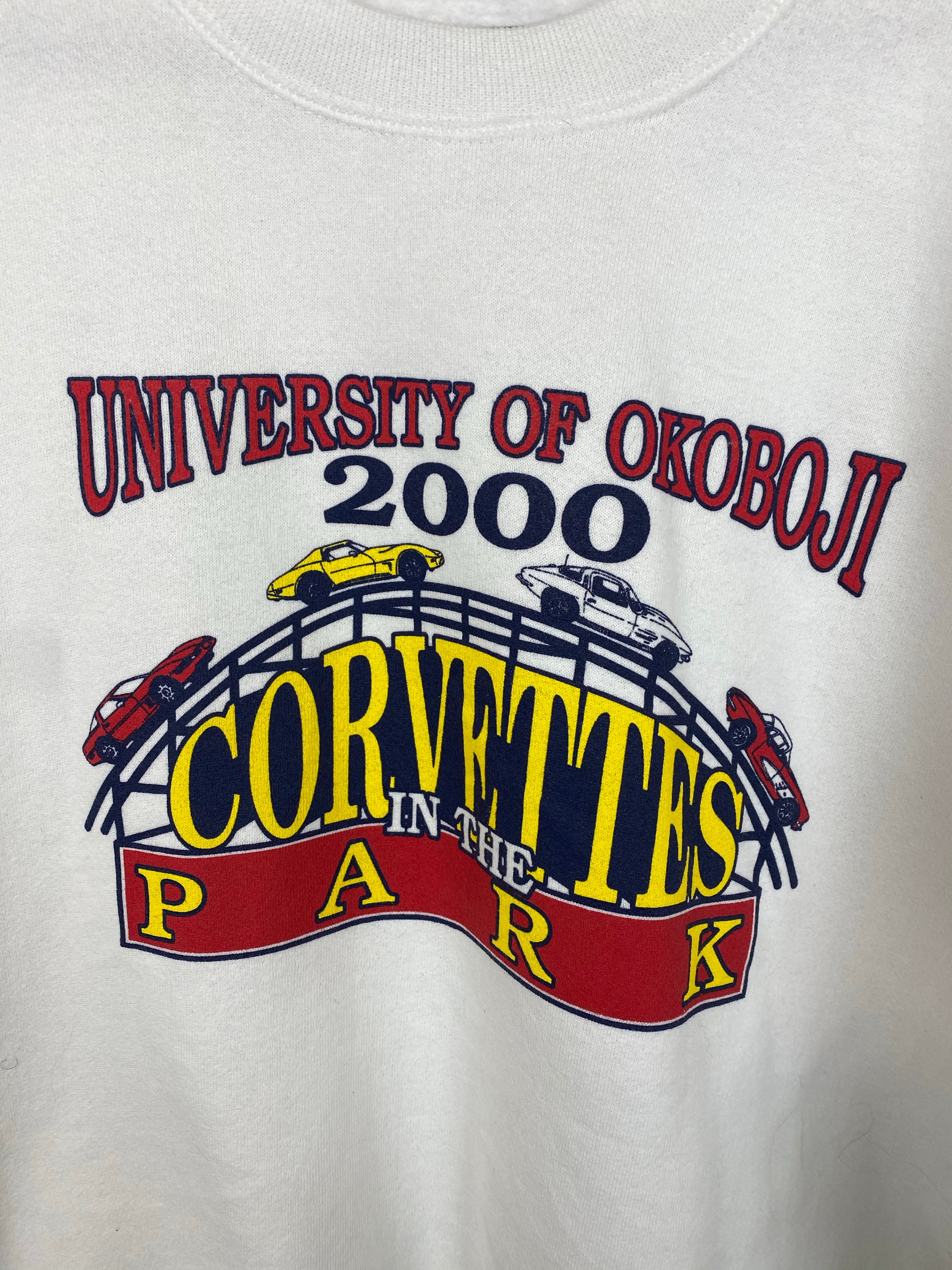 2000s University Corvette crewneck - L