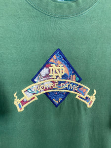 Vintage embroidered Notre Dame t shirt - L