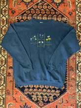 Load image into Gallery viewer, Vintage Embroidered Flower Crewneck - S