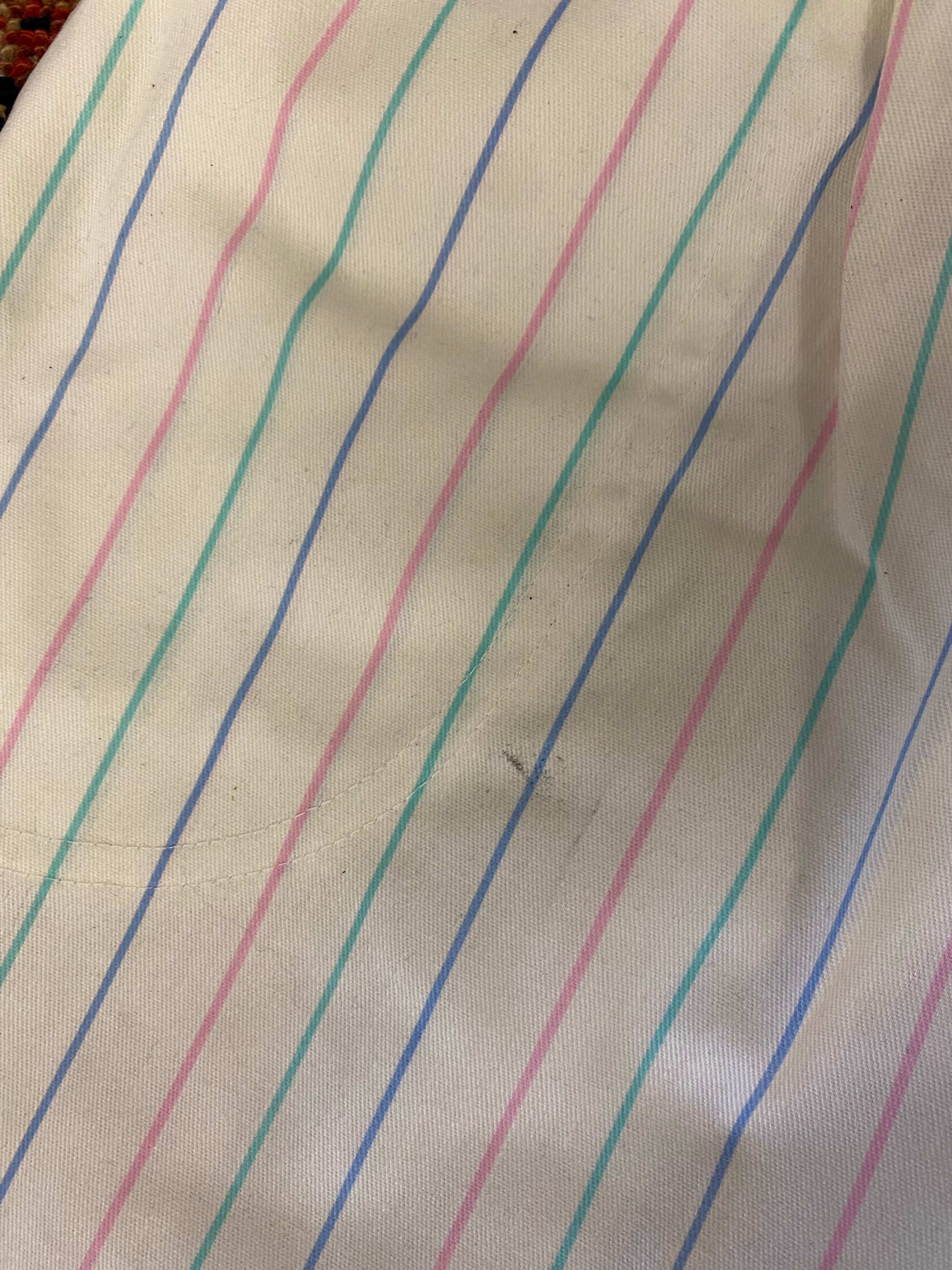 Vintage Striped Cotton Shorts - 25