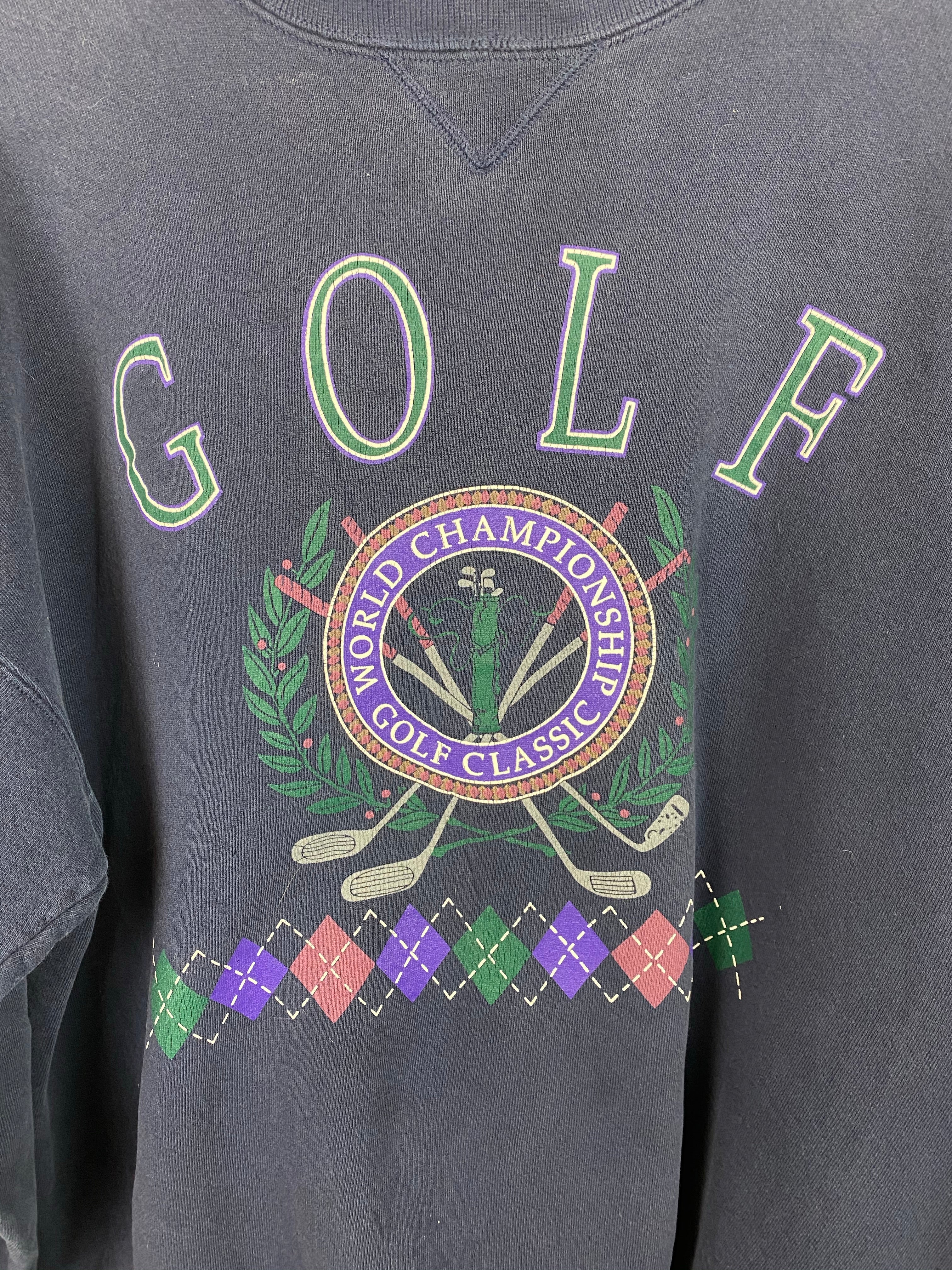 90s Golf heavy weight crewneck - L