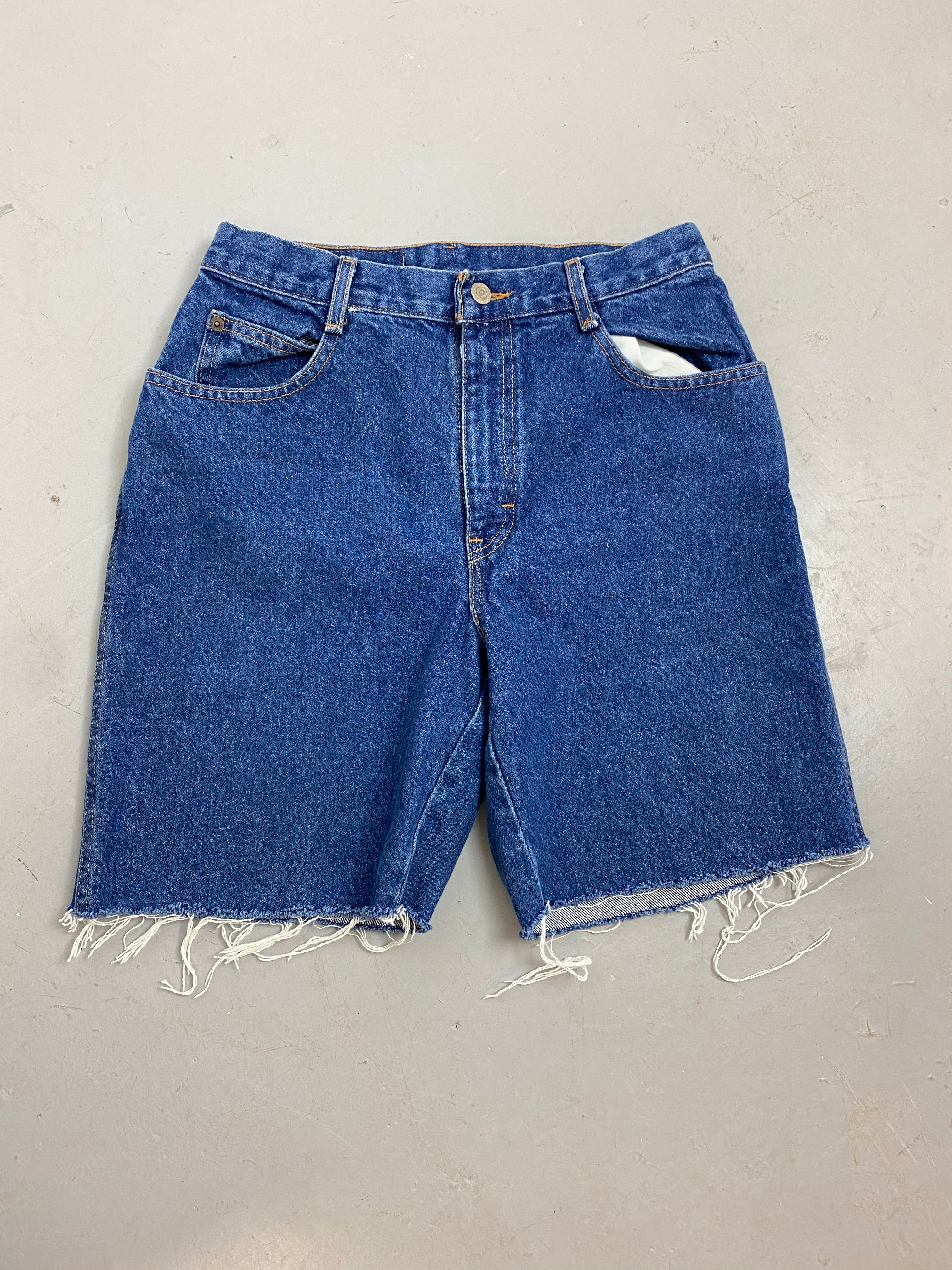 90s high waisted frayed Gitano denim shorts