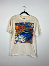 Load image into Gallery viewer, Front and back out west racing t shirt