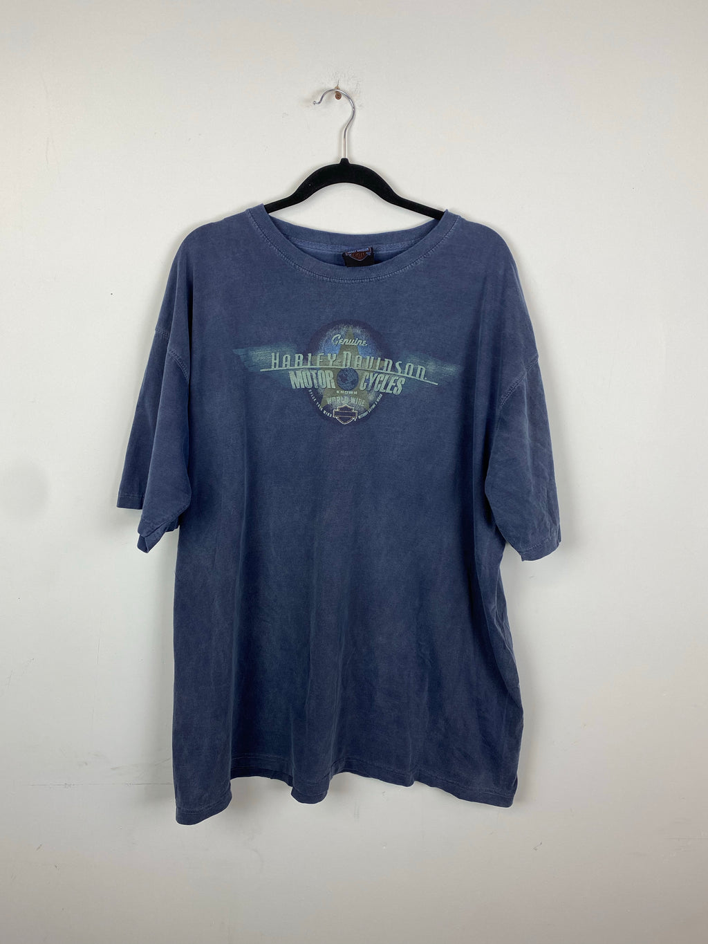 Front and back oversized Harley t shit