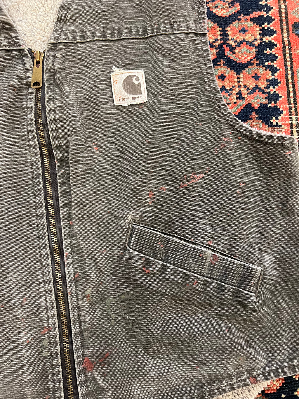 VINTAGE CARHARTT SHERPA VEST - S/M