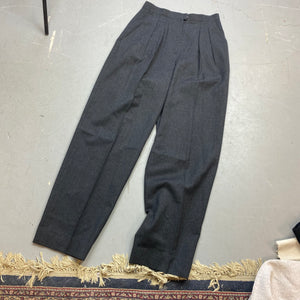 Grey pleated trousers