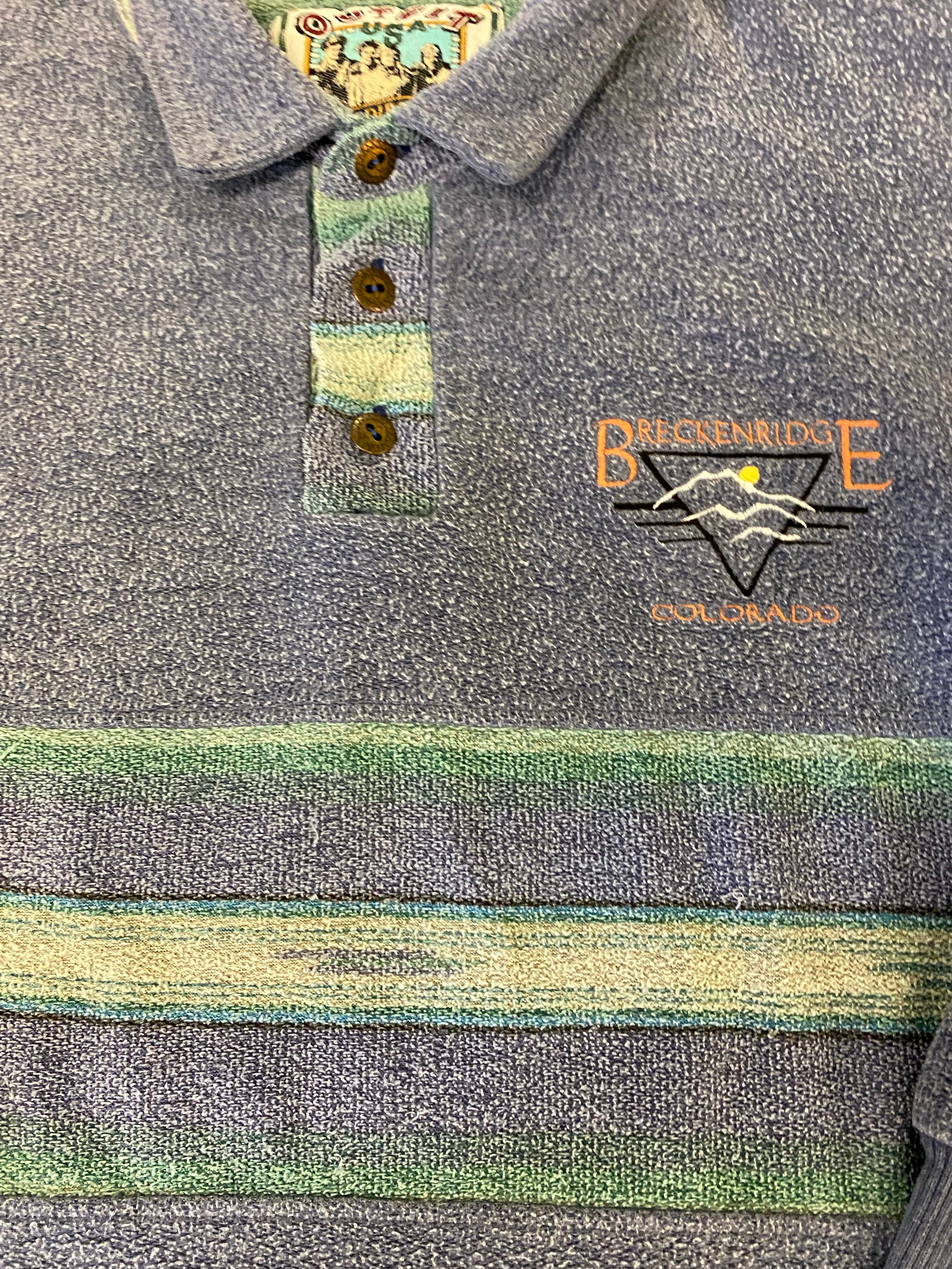 Vintage Fuzzy Colorado Collared Long-sleeve - M/L