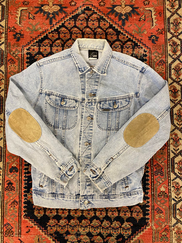 Vintage Lee Elbow Patch Denim Jacket - M