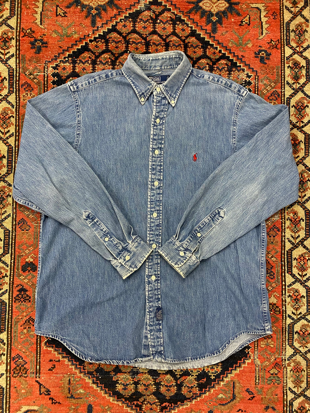 Vintage Ralph Lauren Denim Button Up - L