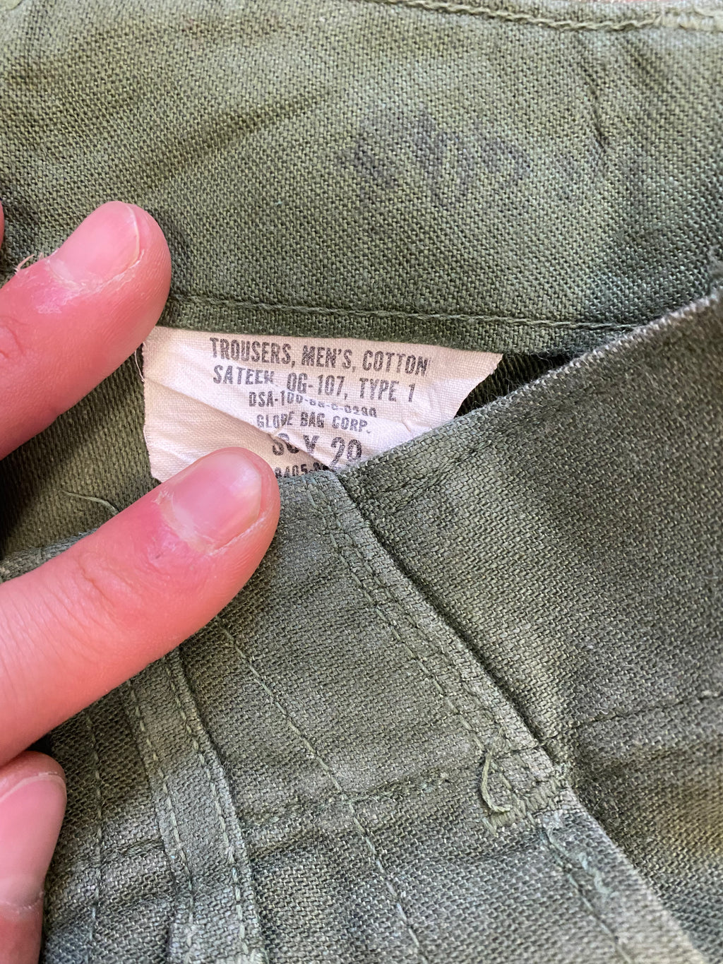 Vintage OG107 military pants - 29In/w