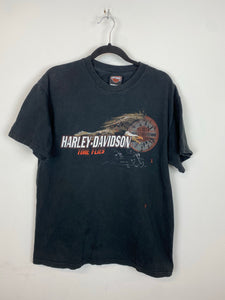 Vintage Front and Back Harley Davidson T Shirt - L