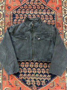 Vintage Full-Zip Cropped Jacket - WMNS/M