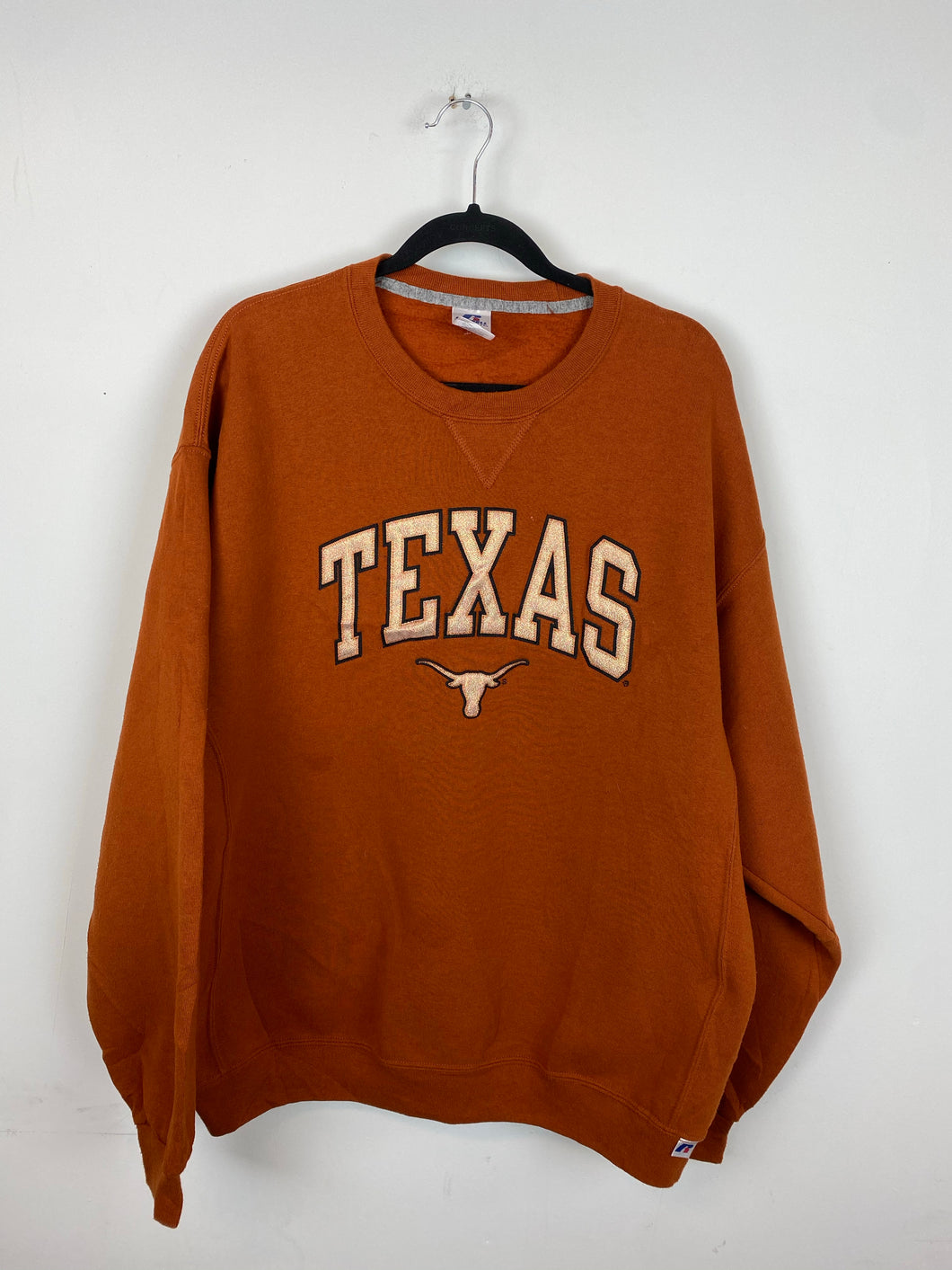 90s Embroidered Texas Russell crewneck - L