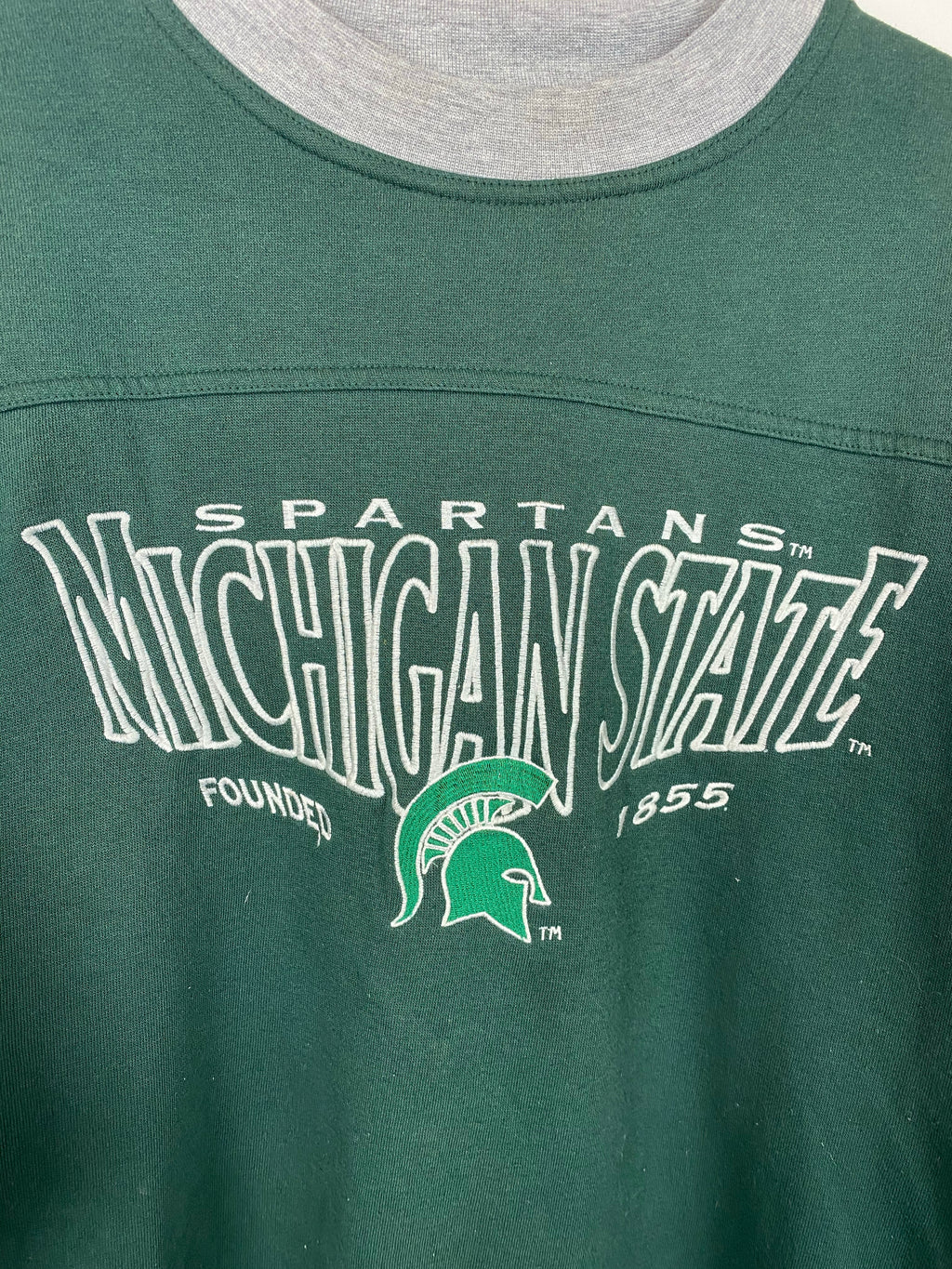 90s Embroidered Michigan State crewneck - S
