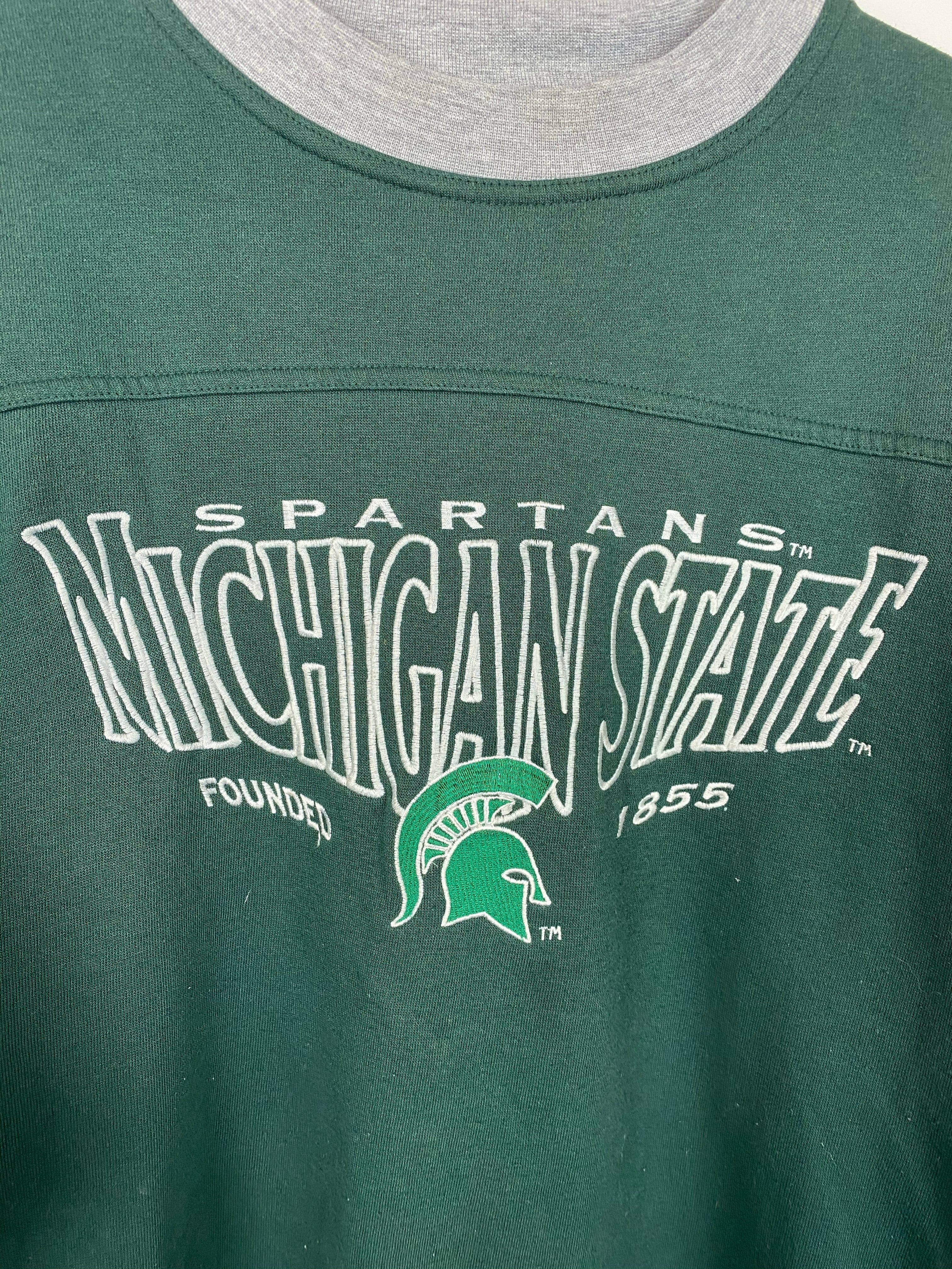 90s Embroidered Michigan State crewneck - S