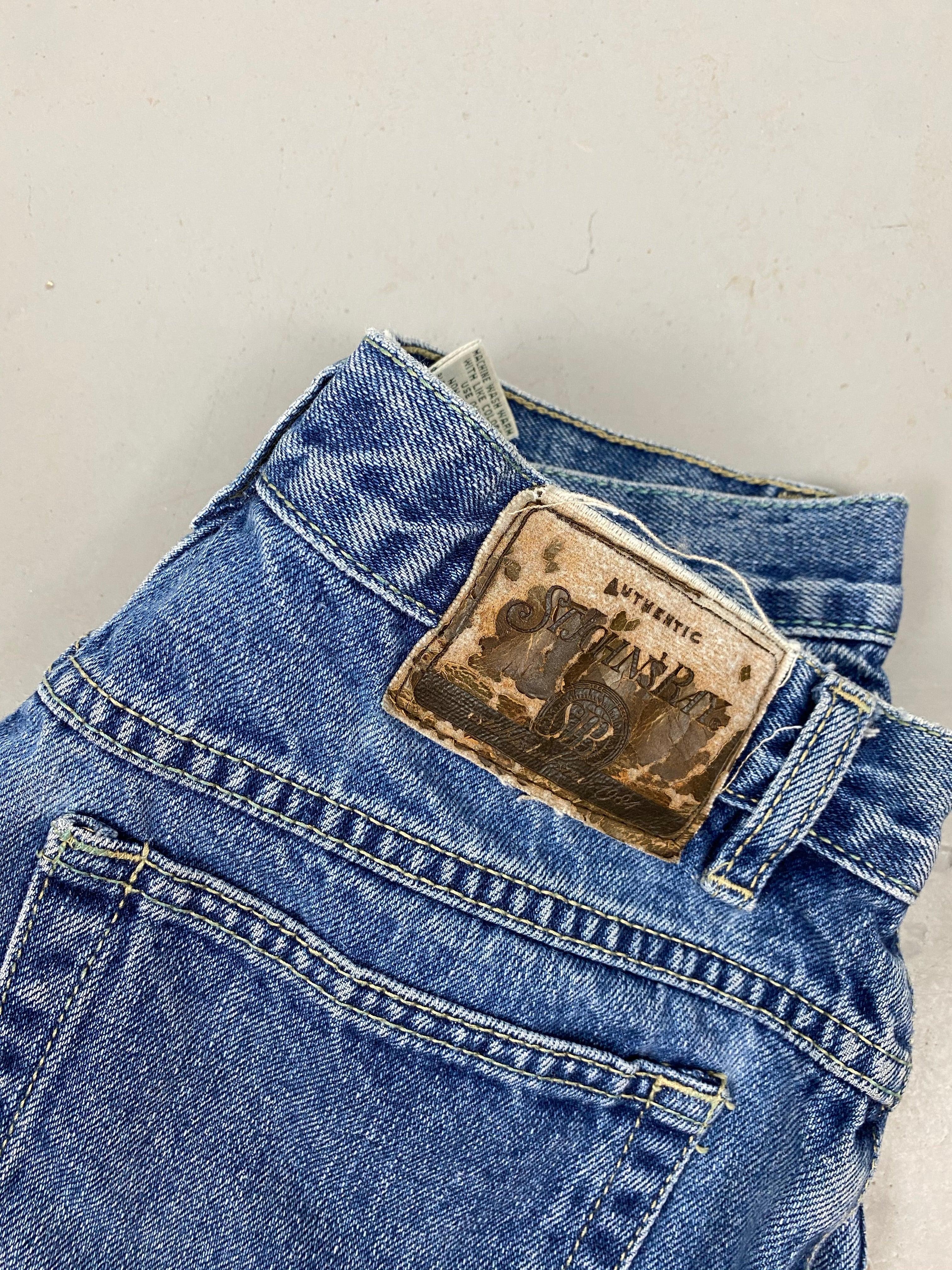 90s St. John’s high waisted denim shorts - 28in