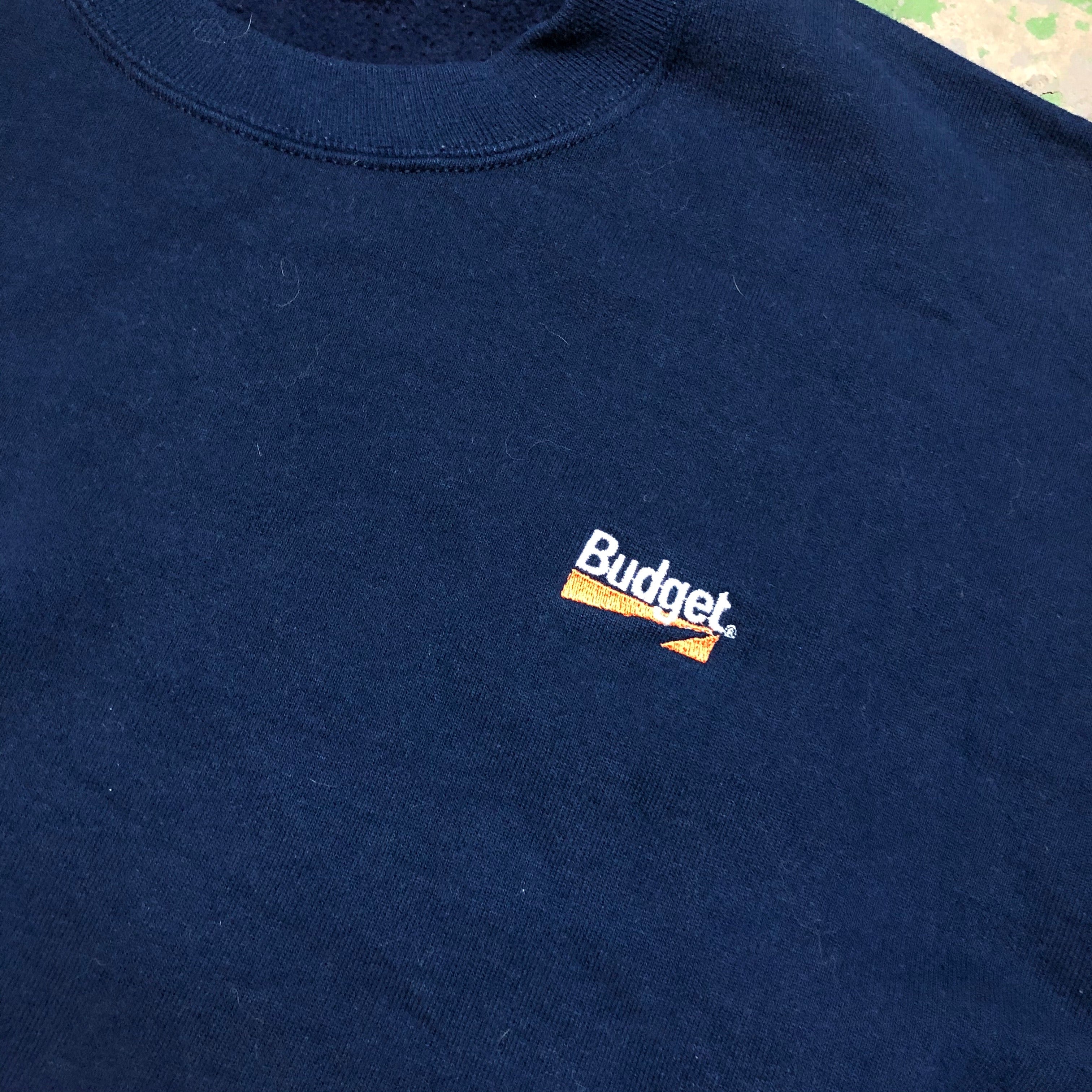 Embroidered budget Crewneck