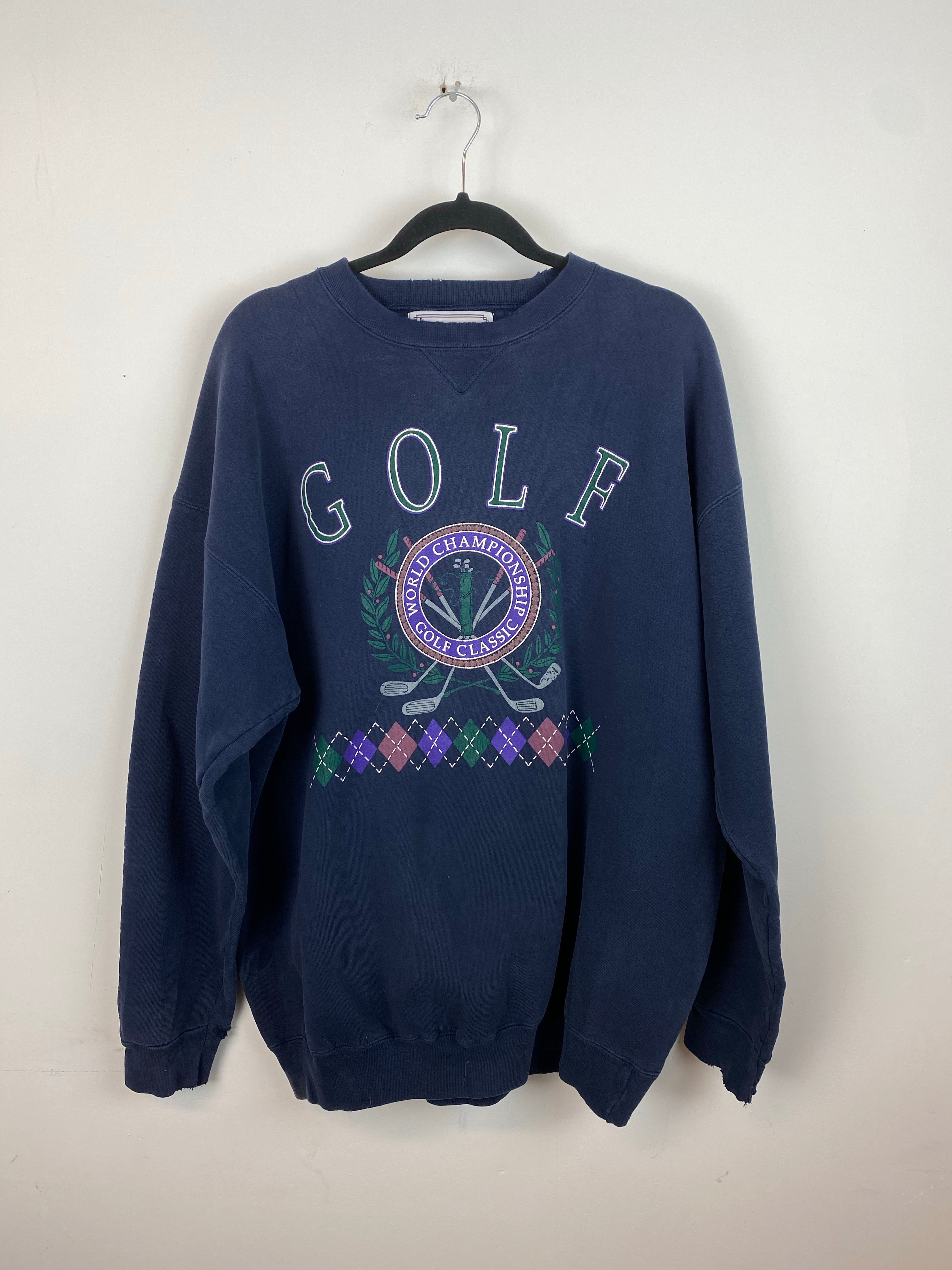 90s Golf heavy weight crewneck - L