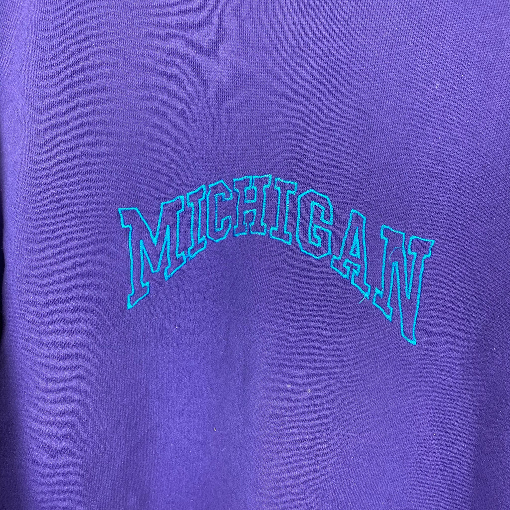 Embroidered Michigan crewneck