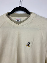 Load image into Gallery viewer, Creme embroidered Mickey crewneck
