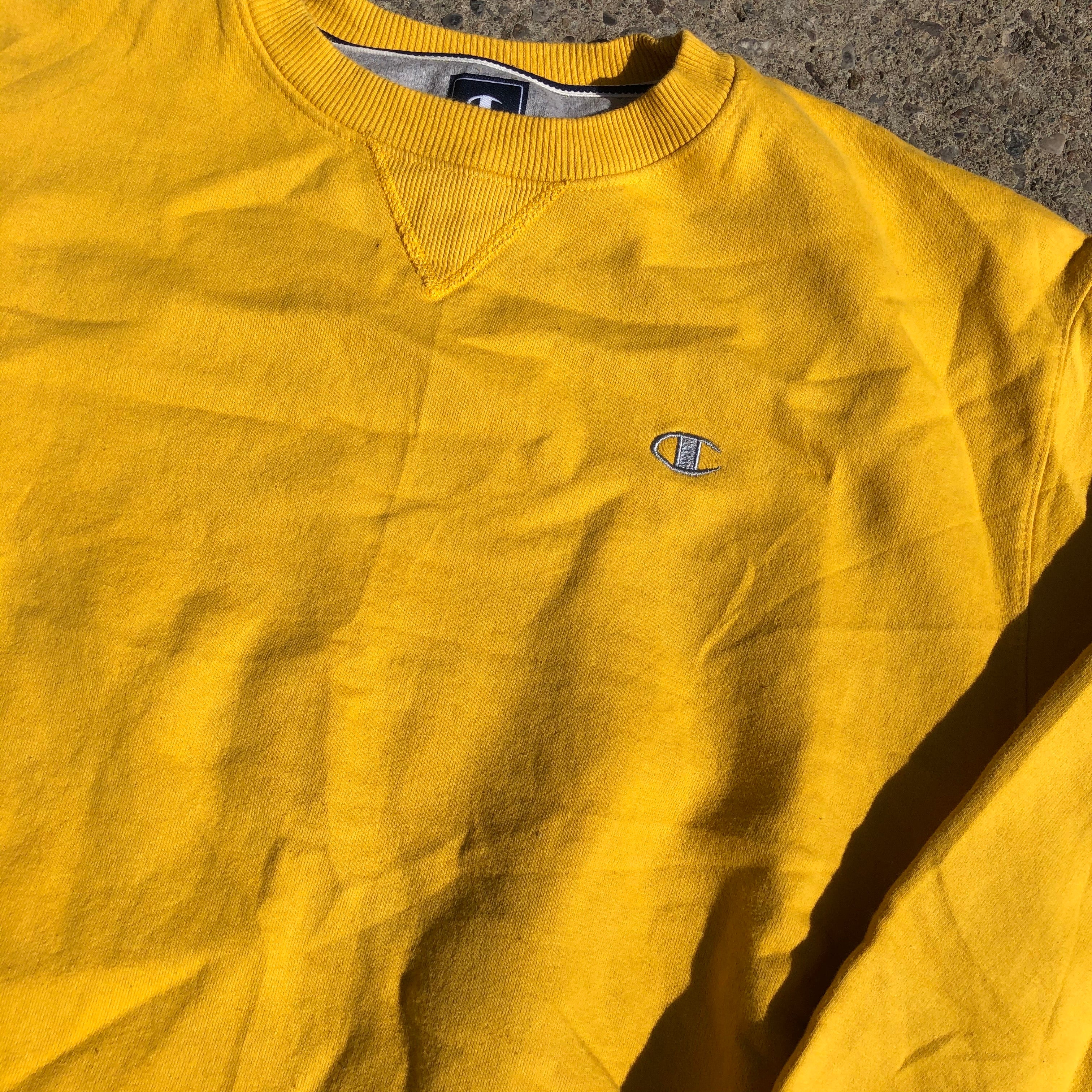 Yellow champion Crewneck